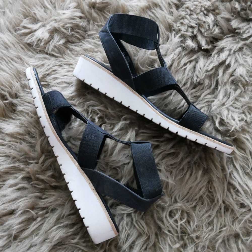 Black Eurosoft Sandals - worn just a few times!